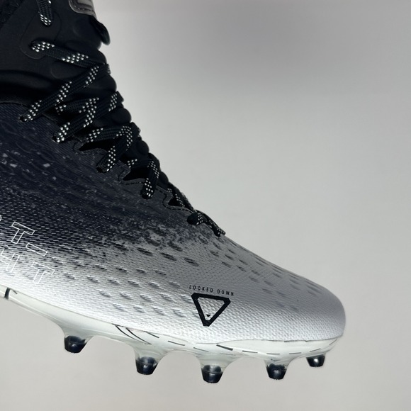 Under Armour Football Cleats Mens Size 13 Spotlight Lux 2.0 Black White - Picture 12 of 16